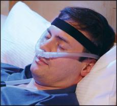 Noninvasive ventilation can be provided via a nasal interface.