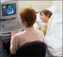 An echocardiogram to evaluate heart function prior to becoming pregnant can help with decision making.