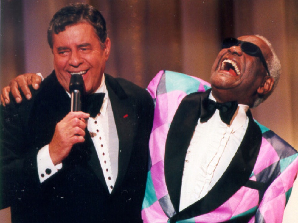 Jerry Lewis and Ray Charles