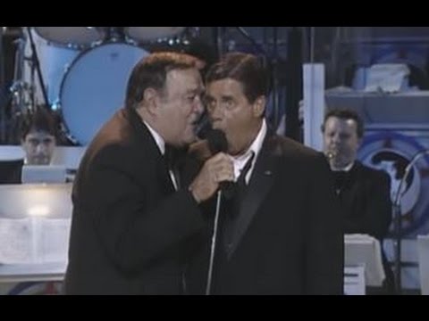 A picture of Jerry singing a duet