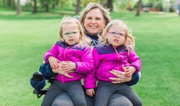 Picture of an MDA family at a park