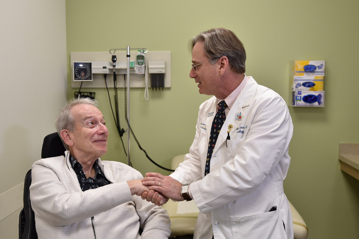 L to R: Ed Tessaro and Dr. Jonathan Glass, MDA ALS Care Center at Emory University School of Medicine, part of MDA's National Care Center Network