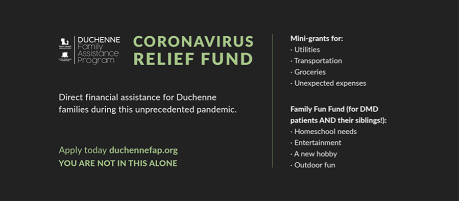 Duchenne Family Assistance Program - Coronovirus Relief Fund