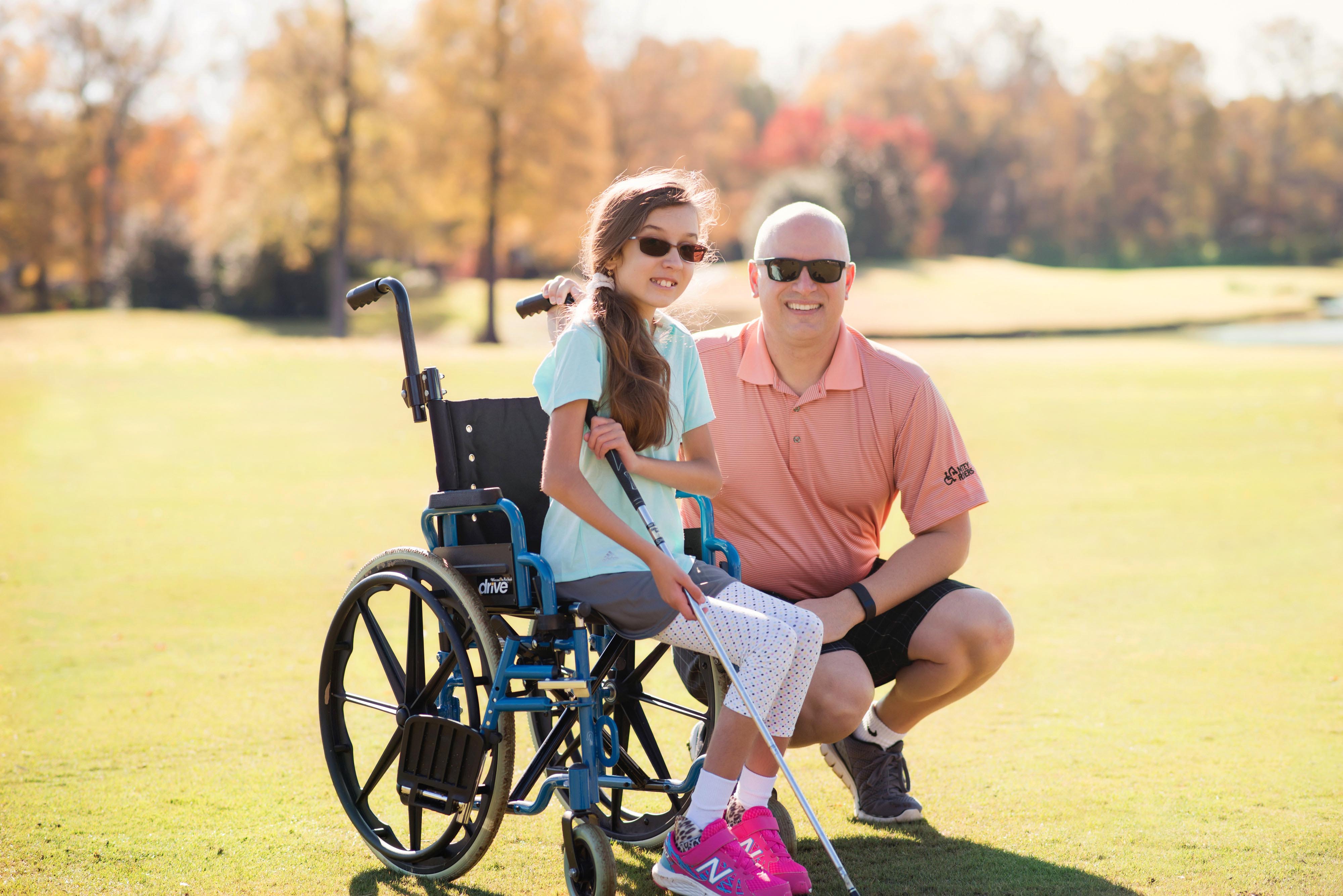 A picture of an MDA golf event.