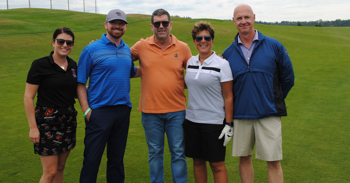 Amanda Hardman, Jesse Clair, Edgar Martinez, Chris Albi, Harold McGovern at the Annual Edgar Martinez Golf Classic in support of MDA.