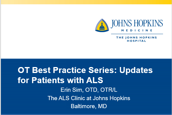 OT Best Practice Series: Updates for Patients with ALS