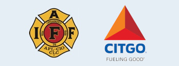 Two sponsor logos are shown, IAFF, and CITGO.
