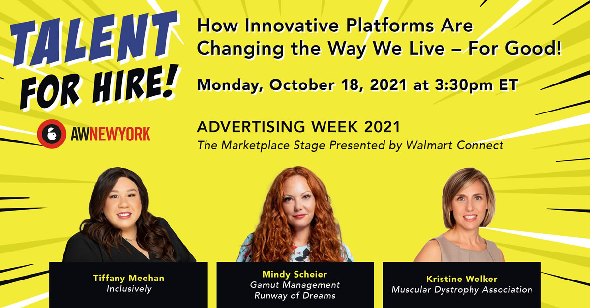 Muscular Dystrophy Association Teams Up with Advertising Week on How  Innovative Platforms are Changing the Way We Live -- For Good!