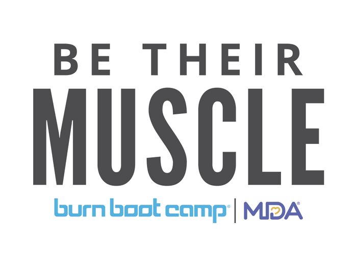 Burn Boot Camp and MDA logo