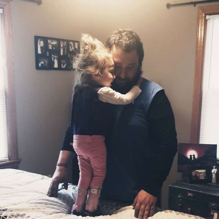 Leah captured this sweet moment between her daughter, Harper, then 3, and Harper’s dad, Zach Preiss, in October 2020.