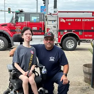 Duane Stoner at a Fill the Boot event.