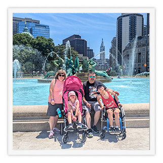 A picture of Josh and Holly.