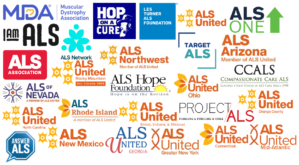 Leading ALS Organizations logos