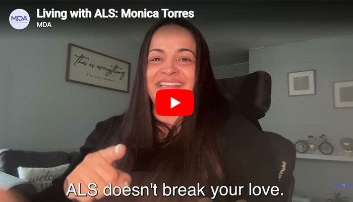 A photo taken from the Life with ALS video described above.