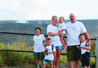 The Albaugh’s Make-A-Wish Hawaii trip included siteseeing at a volcano.