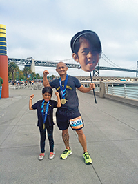 Abel Alejandrino and his daughter