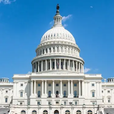 A photo of the US Capitol building.