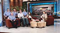 Matt Onyshko, a fire fighter with ALS, and his wife Jessica appeared on “The Ellen DeGeneres Show,” along with some of the Pittsburgh fire fighters who have helped support them in their journey with ALS.