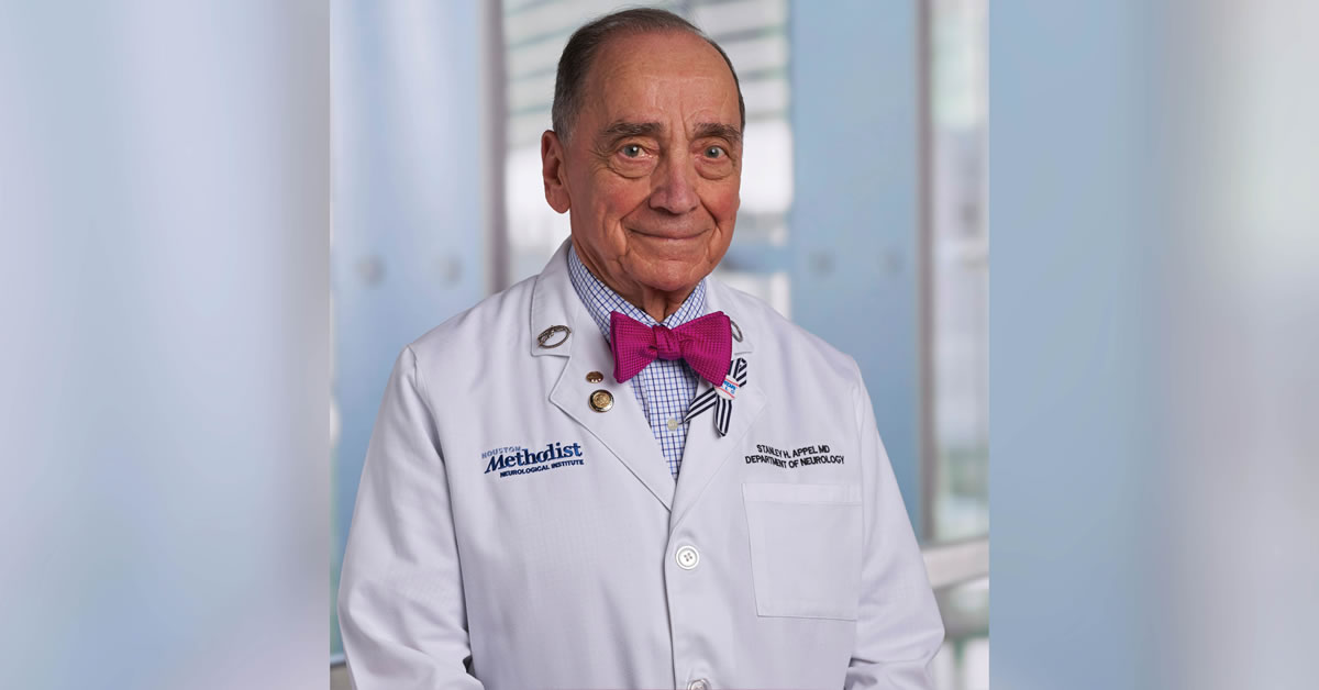 Dr. Stanley H. Appel will receive the 2022 MDA Tribute Award to acknowledge his extraordinary work in pioneering ALS research and care and to celebrate the 40th anniversary of what is now the Houston Methodist Neurological Institute's MDA ALS Research and Clinical Center in Houston, Texas.