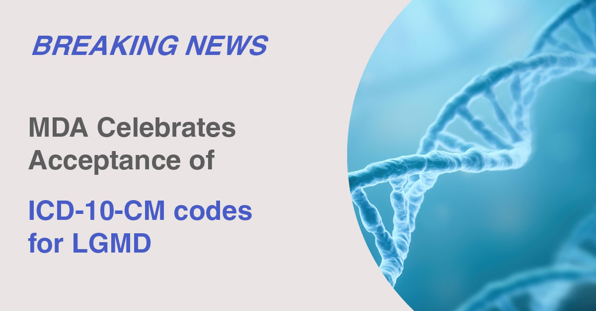 The LGMD Community Celebrates Adoption of ICD-10 Diagnostic Codes for LGMD