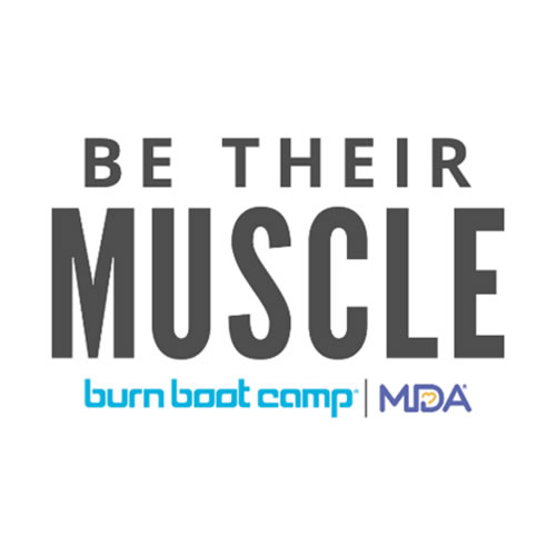 Burn Boot Camp and MDA logo