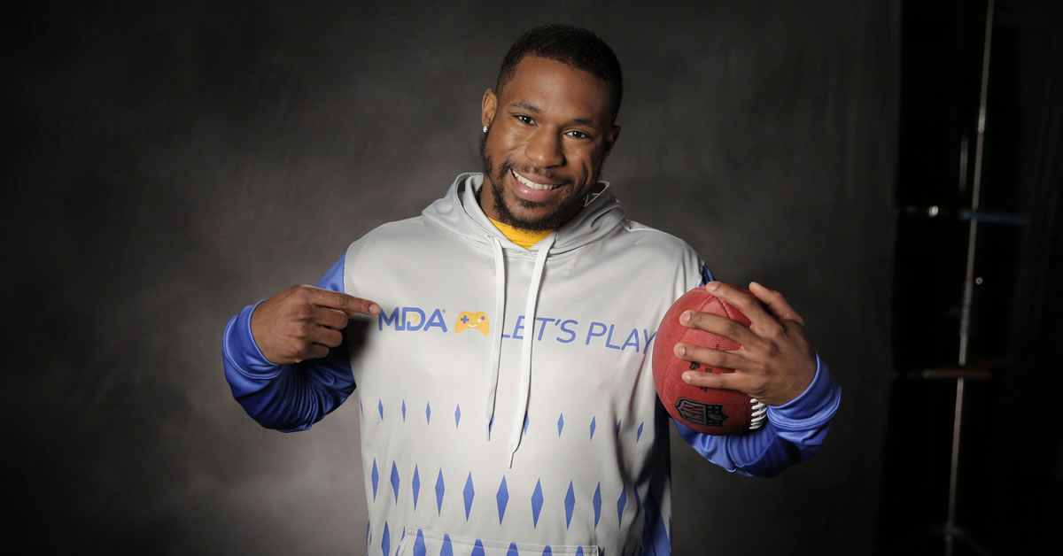 NFL running back for the Indianapolis Colts player, Nyheim Hines, will be featured in the “MDA Rivals” streaming event on June 18 at 7pm ET on the MDA Let’s Play Twitch channel.