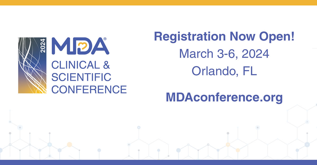 2024 MDA Clinical & Scientific Conference logo and banner