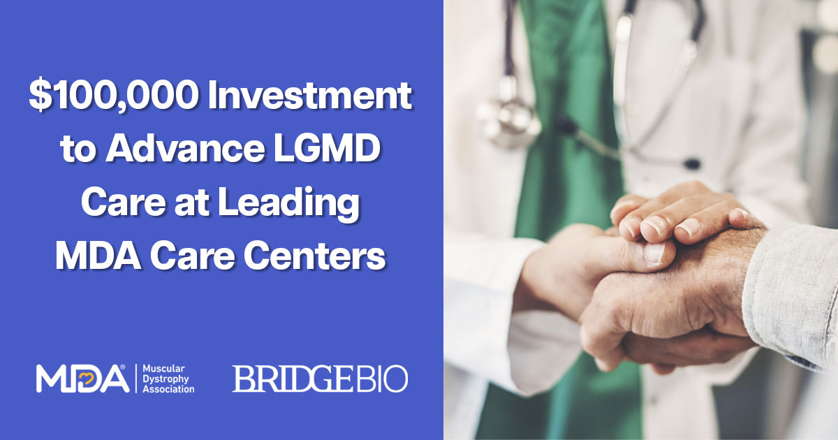 MDA Announces $100,000 Investment to Advance LGMD Care