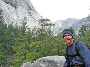 A picture of Rob Besecker in a forest