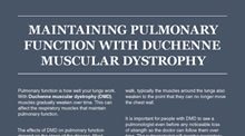 Maintaining Pulmonary Function with DMD document.