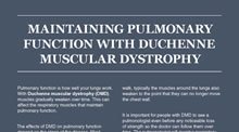 Maintaining Pulmonary Function with DMD document.
