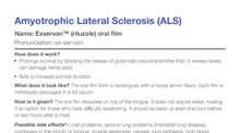 ALS Treatment Fact Sheet