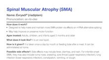 Spinal Muscular Atrophy (SMA) Treatment Fact Sheet