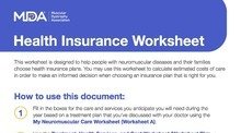 Health Insurance Worksheet