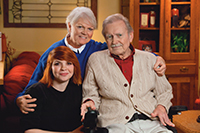 Nancy and Gary Sullivan with caregiver Rebecca