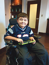 Tyler, who is living with Duchenne muscular dystrophy